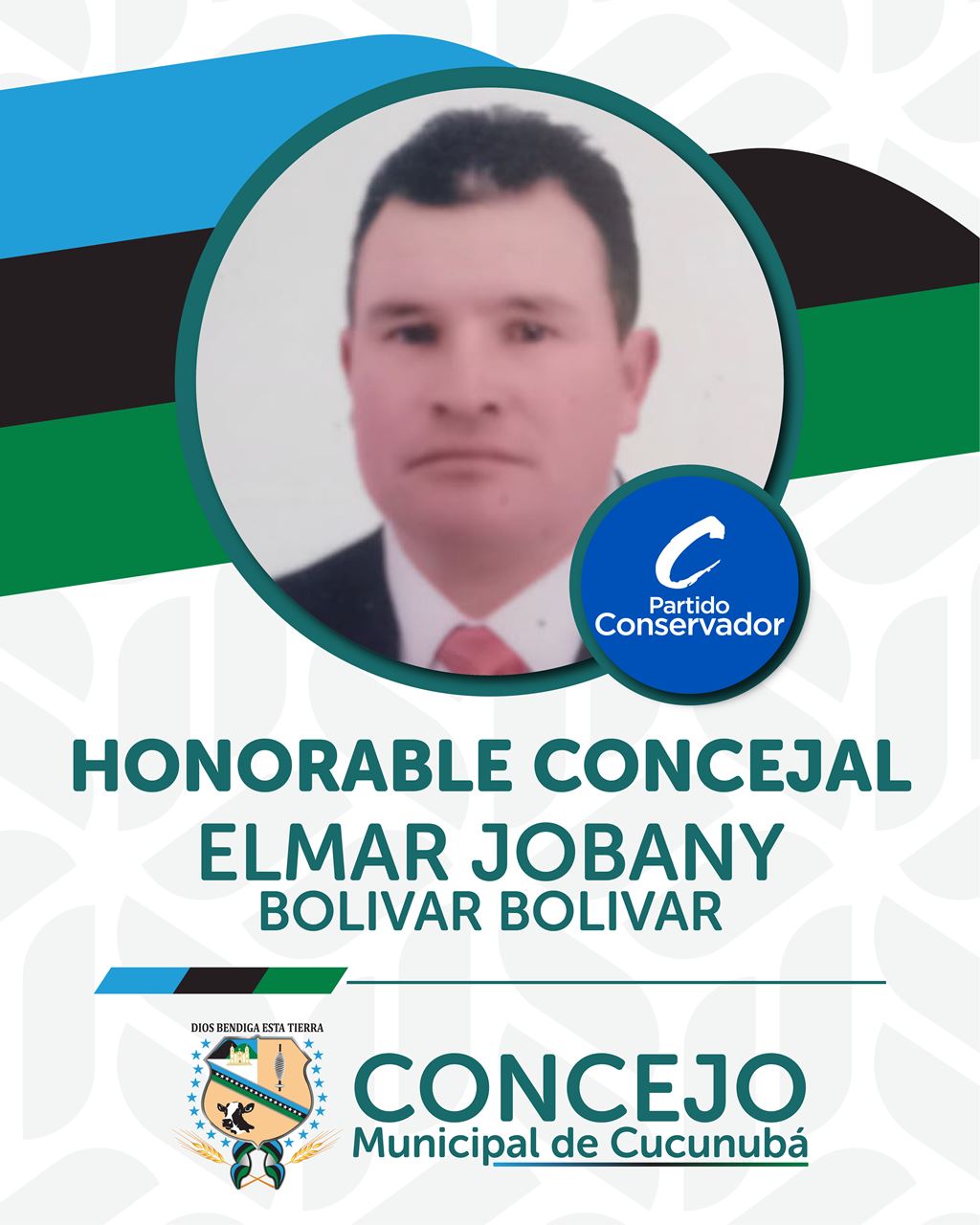 Retrato de Elmar Jobany Bolivar Bolivar
